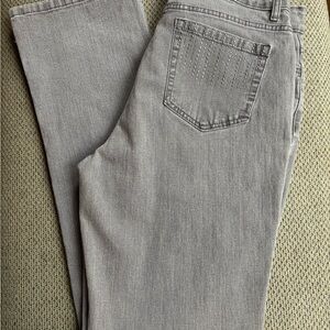 Jones New York Women's Straight Leg Jeans in Soft Gray